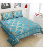FRIMERR Soft Touch Chenille Fabric Jacquard Woven Heavy Double bed sheet with two pillow covers