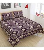 FRIMERR Soft Touch Chenille Fabric Jacquard Woven Heavy Double bed sheet with two pillow covers