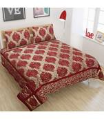 FRIMERR Soft Touch Chenille Fabric Jacquard Woven Heavy Double bed sheet with two pillow covers