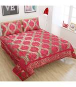 FRIMERR Soft Touch Chenille Fabric Jacquard Woven Heavy Double bed sheet with two pillow covers