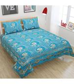 FRIMERR Soft Touch Chenille Fabric Jacquard Woven Heavy Double bed sheet with two pillow covers
