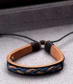 Braided Boho Brown Leather Bracelet from Cool Stacked