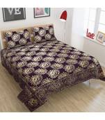 FRIMERR Soft Touch Chenille Fabric Jacquard Woven Heavy Double bed sheet with two pillow covers