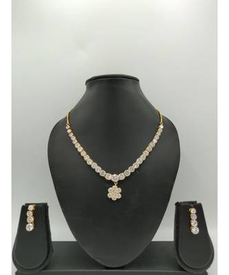 Zirconia Stone Necklace Set 1