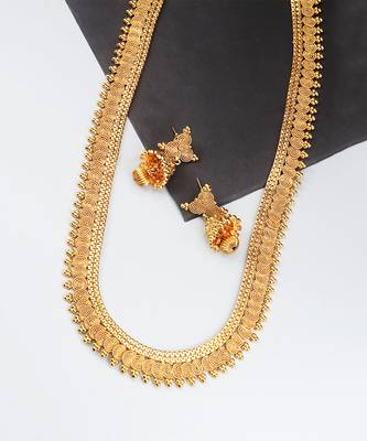 Gold Plated South Indian Traditional Necklace Sets 3