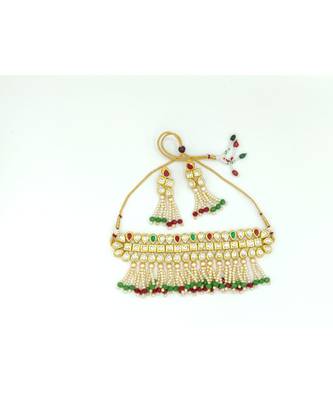 Multicolor Kundan Beaded Necklace Sets 3