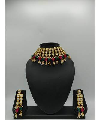 multicolor kundan necklace sets 1
