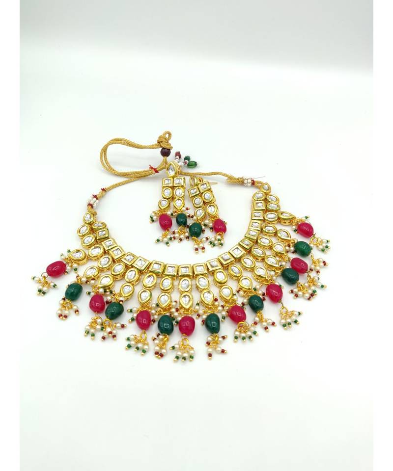 multicolor kundan necklace sets