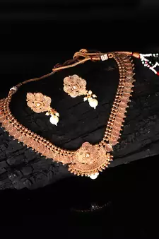 Gold Plated Traditional Design Necklace Sets