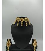 Red And Green Kundan Designer Choker  Necklace Sets