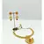 Gold Plated Ruby Studded Necklace Sets