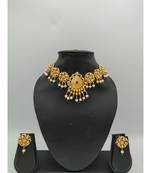 Traditional Flower Gold Plated Necklace Sets For Women