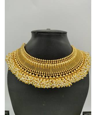 Traditional Gold Polki South Indian Style Necklace Sets 2