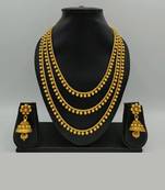3-Layer Gold Plated Traditional Necklace Set