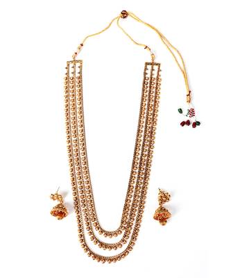 3-Layer Gold Plated Traditional Necklace Set 2