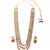 Gold Plated Multi Layer Traditional Necklace Sets For Womens