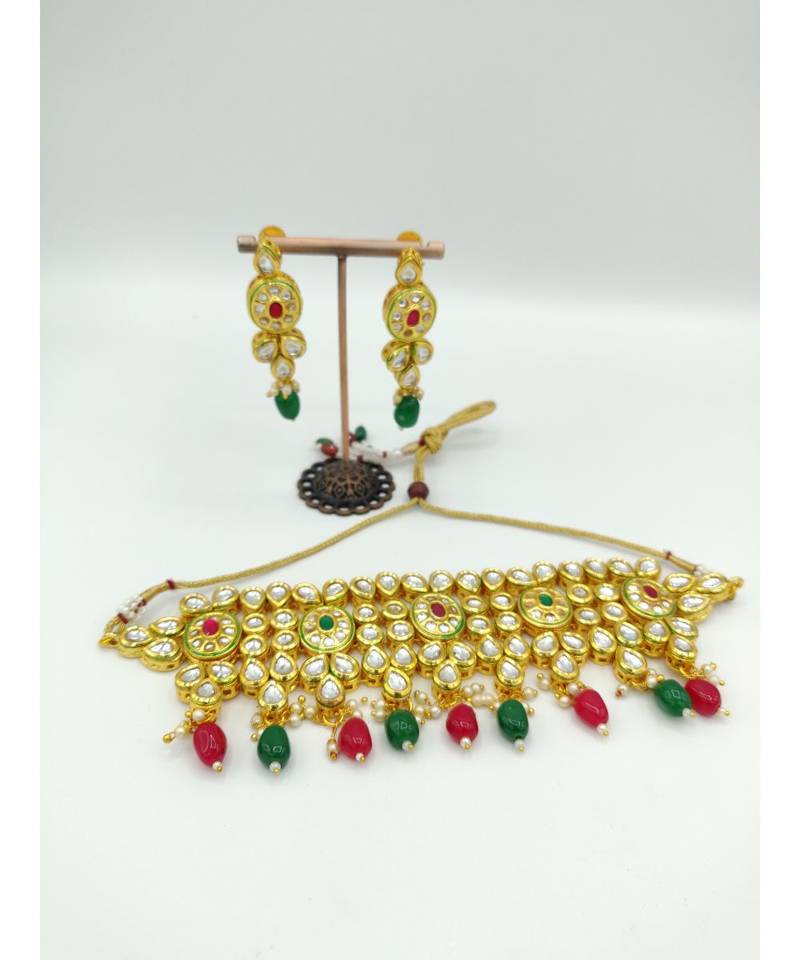 multicolor kundan necklace sets