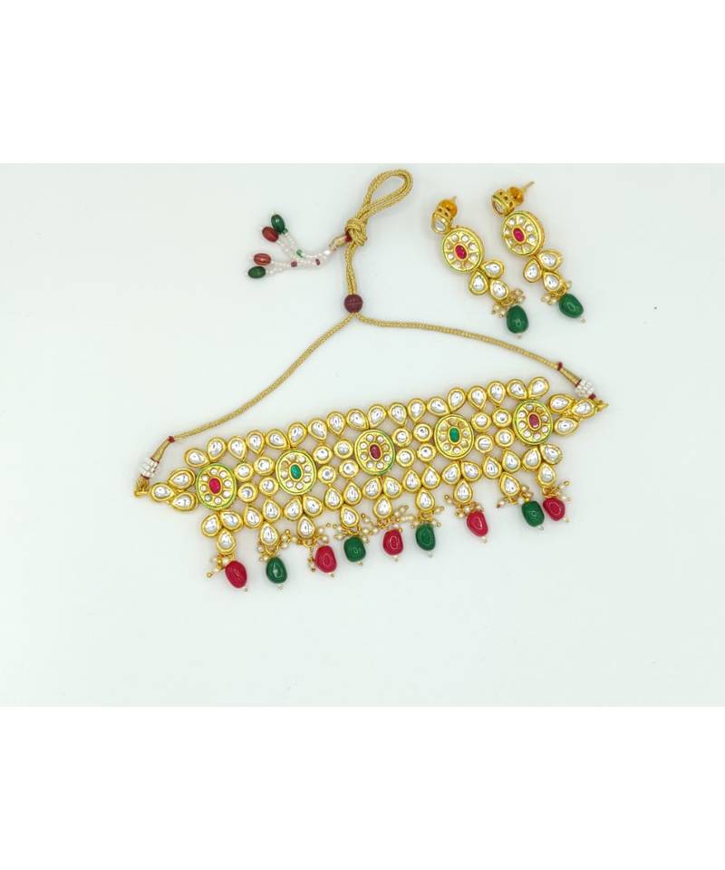 multicolor kundan necklace sets