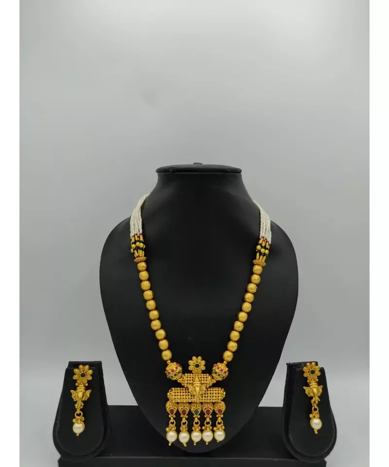 multicolor gold plated necklace sets