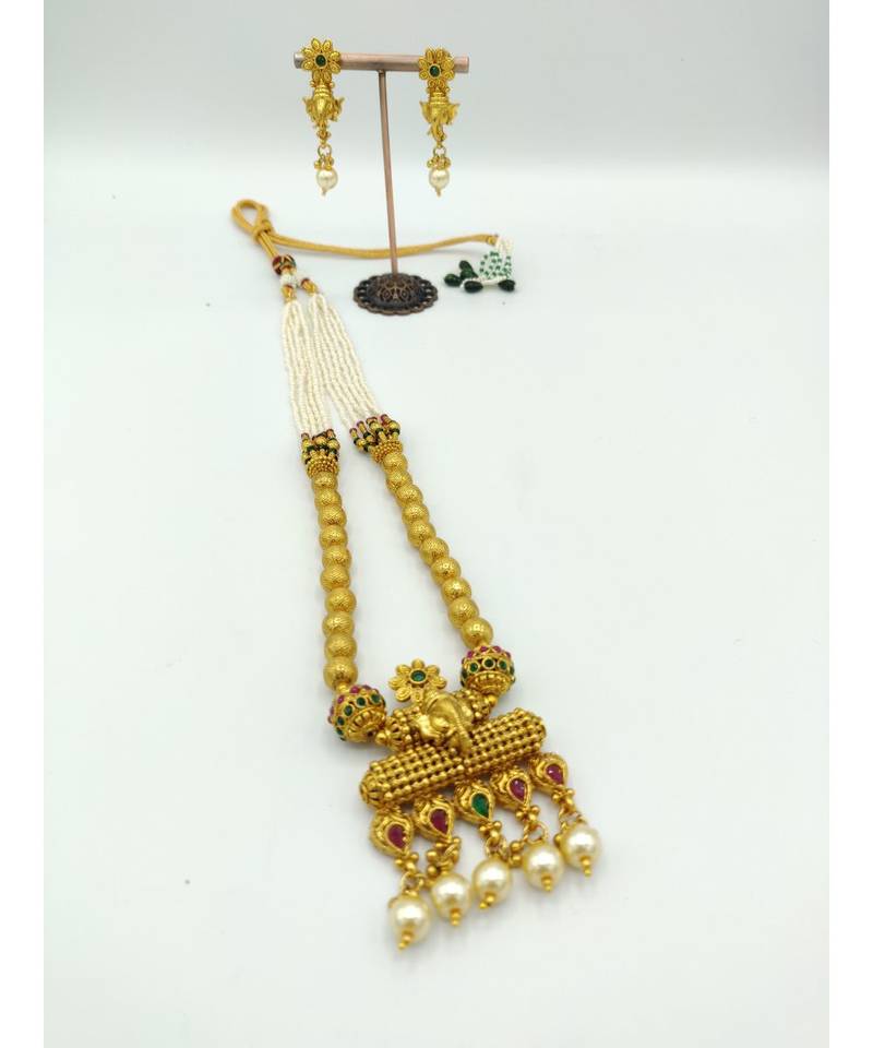 multicolor gold plated necklace sets