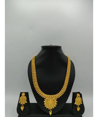 Gold Plated Traditional Designer South Indian Necklace Sets 2