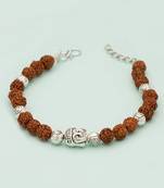 Divine 'Lord Buddha' Rudraksha Beaded Bracelet