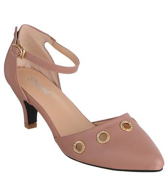 brown SHOES KITTEN HEELS SANDALS 1