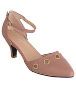 brown SHOES KITTEN HEELS SANDALS