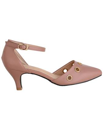 brown SHOES KITTEN HEELS SANDALS 2