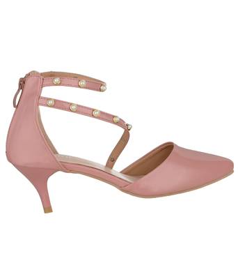 brown SHOES KITTEN HEELS SANDALS 2
