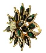 Eye-Catching Triple layered Black Cocktail Ring For Women