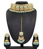 Blue necklace-sets