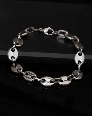 Silver Plated Link Bracelet for Men 1