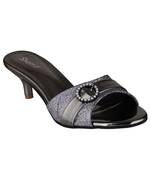 grey SHOES KITTEN HEELS MULES