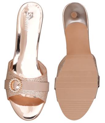 brown SHOES KITTEN HEELS MULES 4