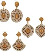 White crystal earrings