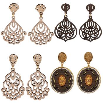 White crystal earrings 1
