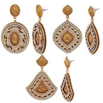 White crystal earrings 3