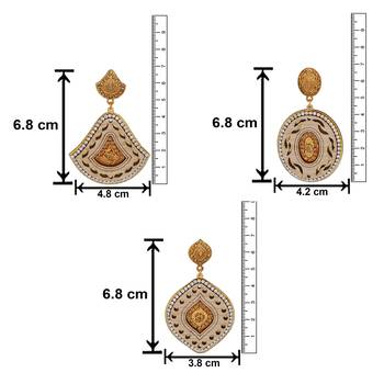 White crystal earrings 4