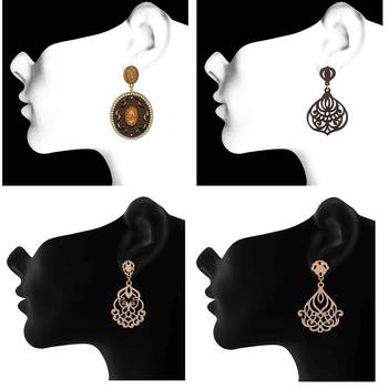 White crystal earrings 2