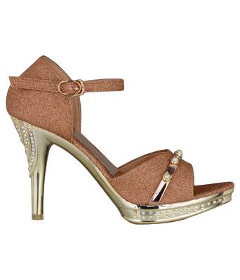 brown SHOES STILETTO HEELS SANDALS 2