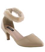 beige SHOES KITTEN HEELS SANDALS