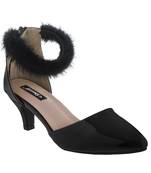 black SHOES KITTEN HEELS SANDALS