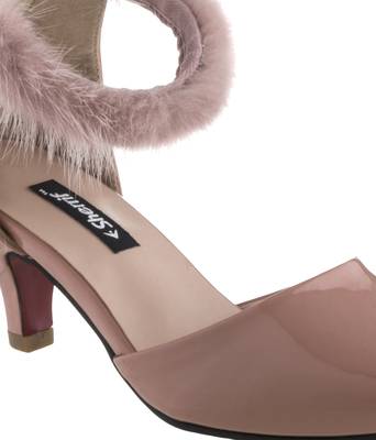 brown SHOES KITTEN HEELS SANDALS 2