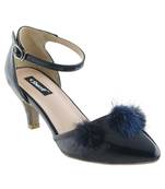 blue SHOES KITTEN HEELS SANDALS