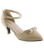 beige SHOES KITTEN HEELS SANDALS
