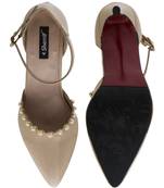 beige SHOES STILETTO HEELS SANDALS