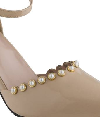 beige SHOES STILETTO HEELS SANDALS 2
