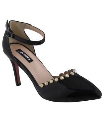 black SHOES STILETTO HEELS SANDALS 1
