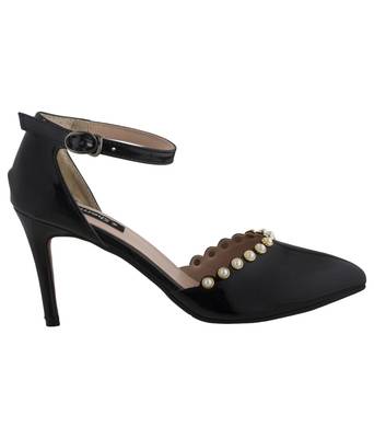 black SHOES STILETTO HEELS SANDALS 2
